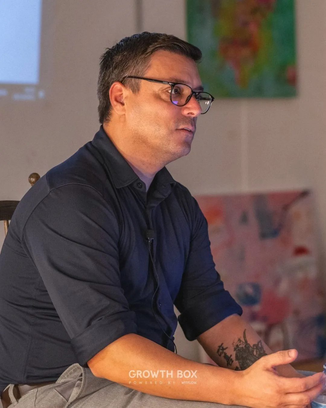 Carlos speaking at the Growth Box workshop in Lagos